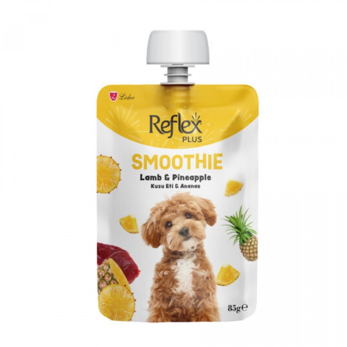 Reflex Plus Smoothie Kuzu Etli ve Ananaslı Köpek Ödül Maması 85gr