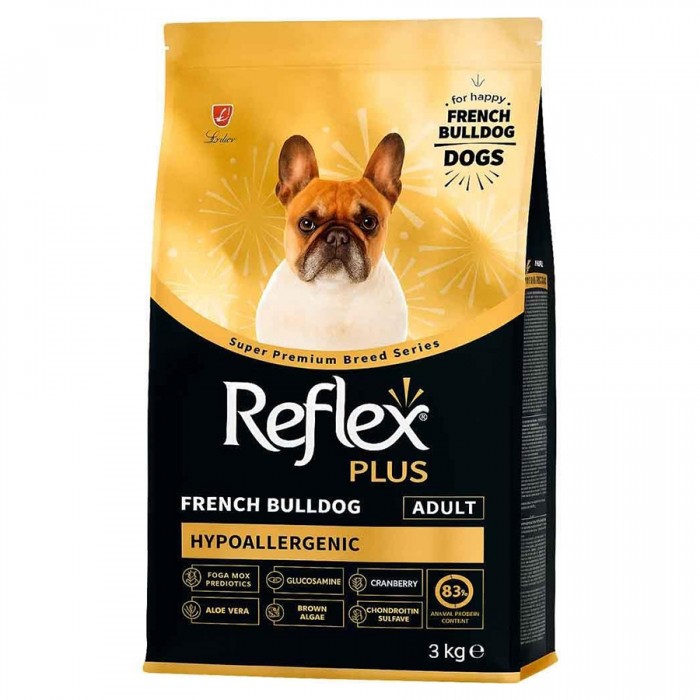 Reflex Plus French Bulldog Yetişkin Köpek Maması 3 Kg