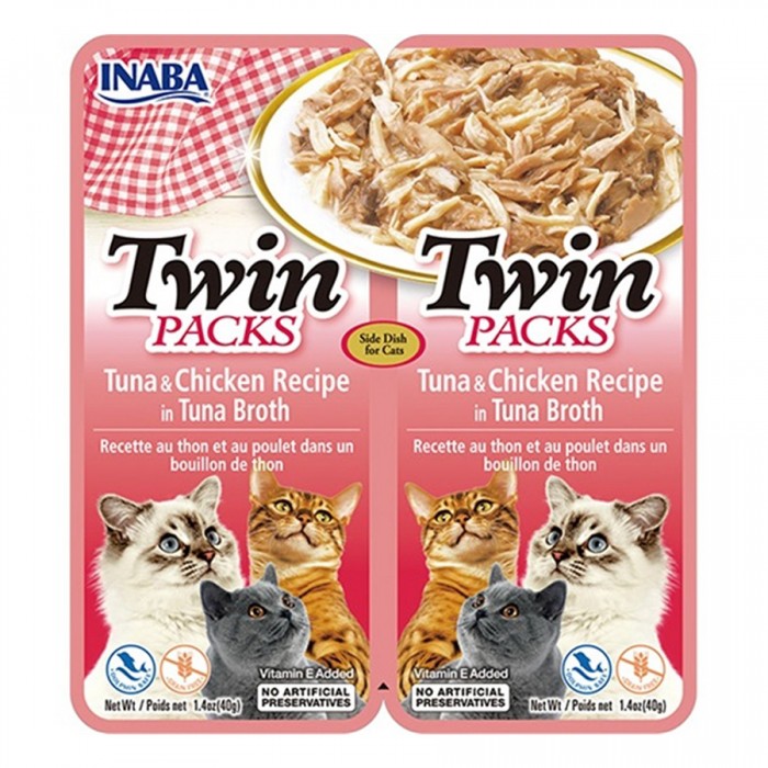 Ciao Twin Packs Ton Balıklı ve Tavuklu Kedi Çorbası 40gr 2li