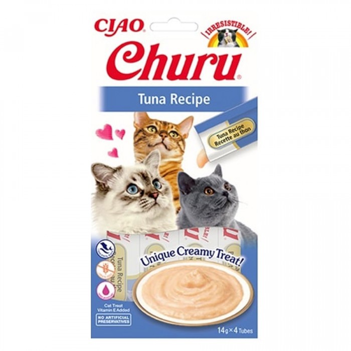 Ciao Churu Cream Ton Balıklı Kedi Ödül Kreması 4x14 gr