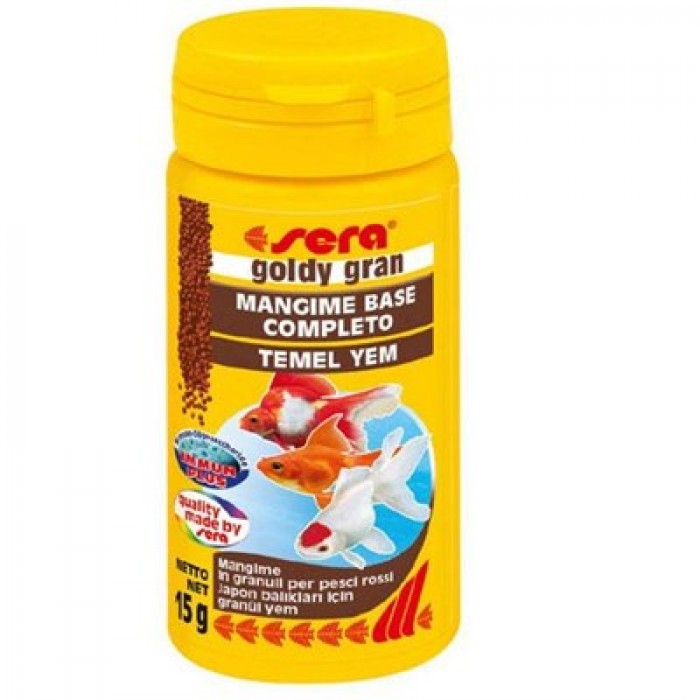 Sera Goldy Gran Japon ve Soğuksu Balıkları için Granür Yem 50 ml