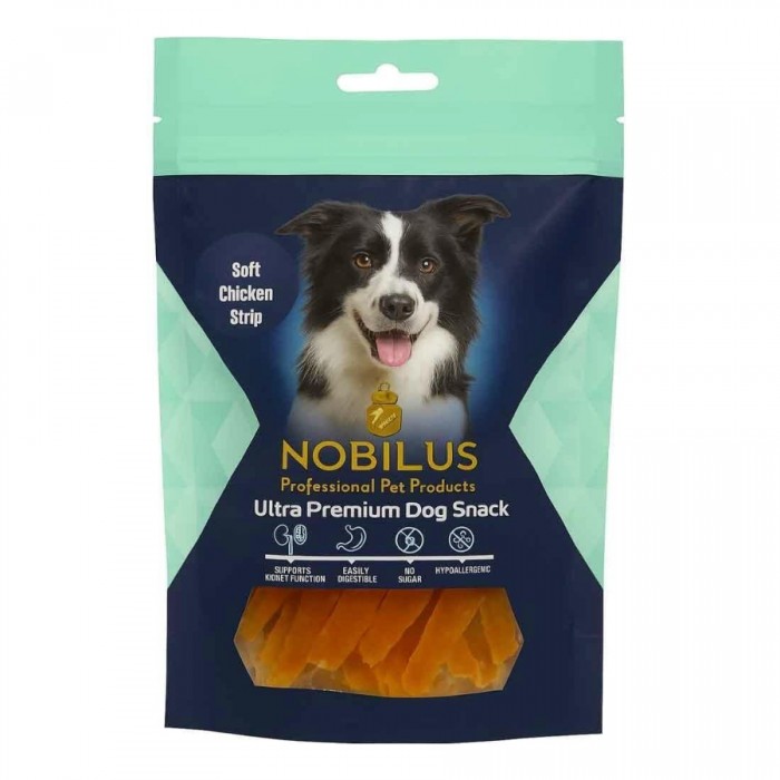 Nobilus Köpek Ödül Maması Yumuşak Tavuk Dilimleri 80 Gr