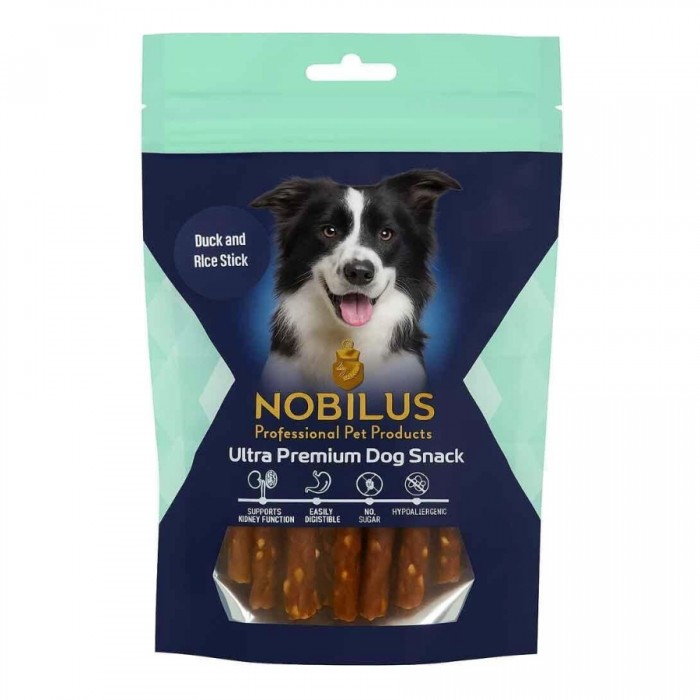 Nobilus Köpek Ödül Maması Ördek ve Morina Balığı Sargılı 80 Gr