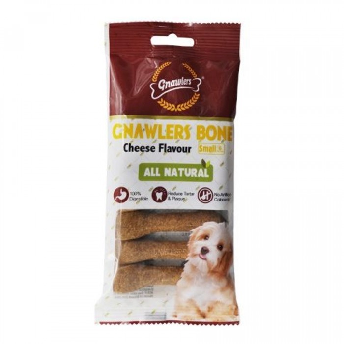 Gnawlers Köpek Ödül Kemiği Peynir Aromalı 6'lı 100 Gr