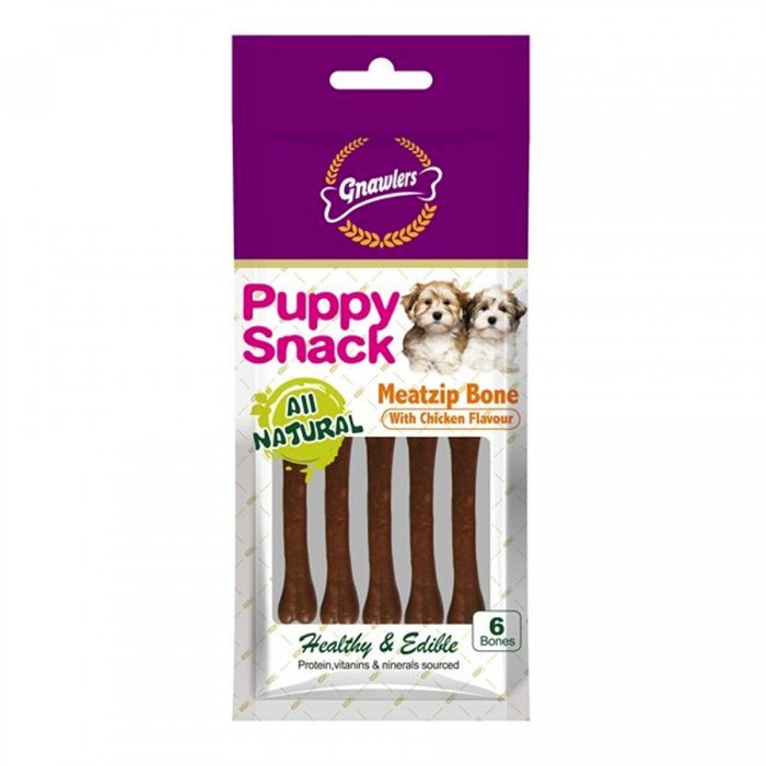 Gnawlers Chicken Flavor Meat Bone Köpek Ödülü 6 Lı