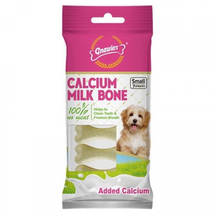 Gnawlers Köpek Ödülü Calcium Milk Bone 7'li Paket