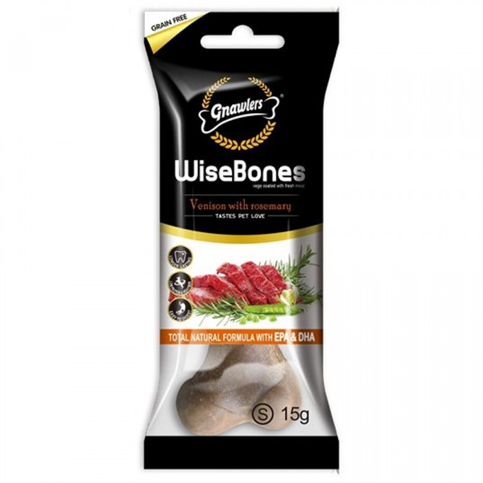 Gnawlers Köpek Ödül Kemiği Geyikli ve Biberiyeli 15 Gr