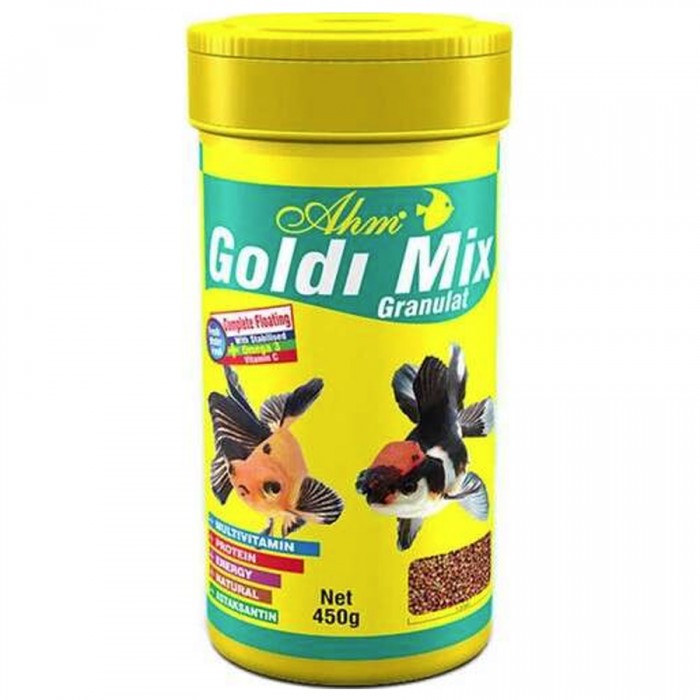 AHM Goldi Mix Granulat Japon Balık Yemi 100 ML
