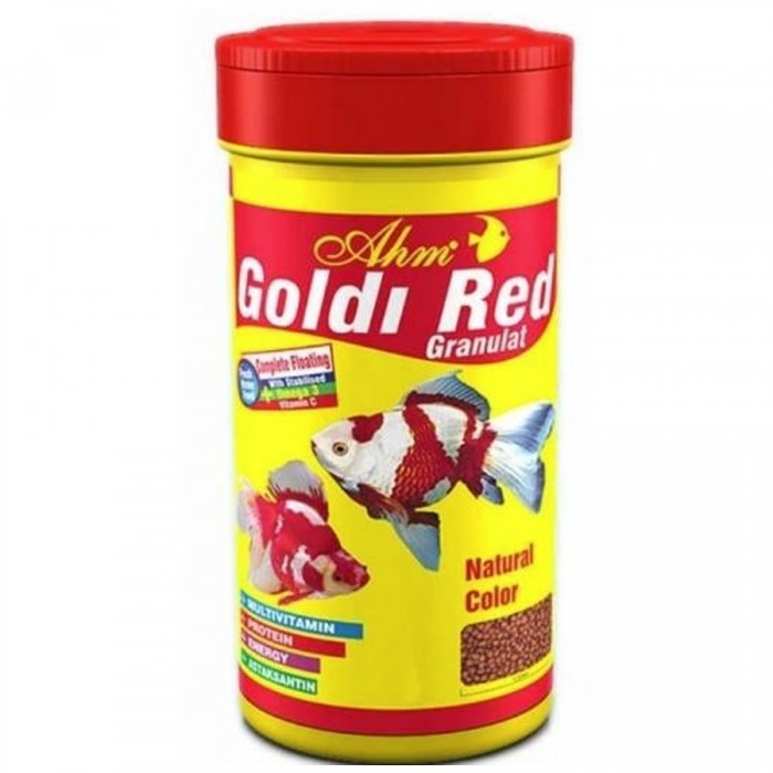 Ahm Goldi Red Granulat Balık Yemi 100ml