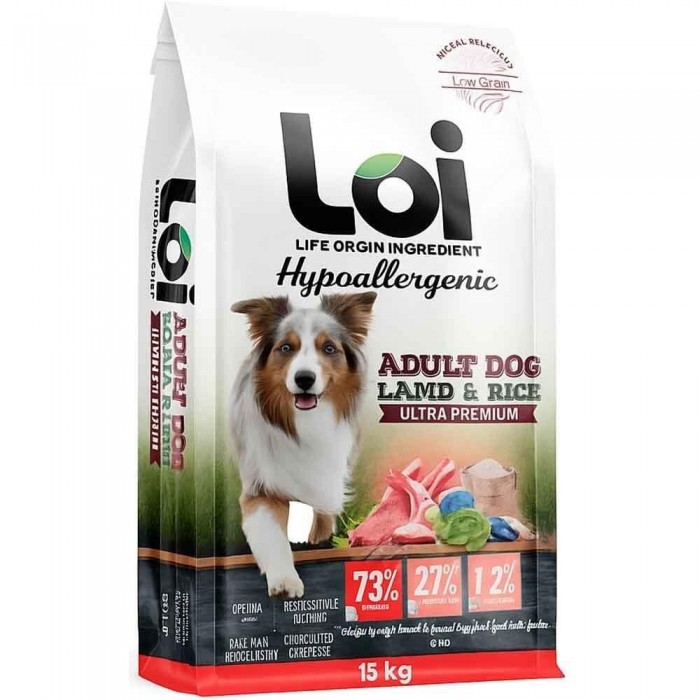 Loi Hipoalerjenik Kuzu Etli Köpek Maması 15 Kg