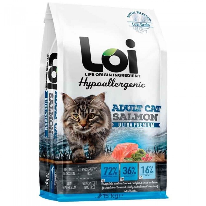 Loi Hipoalerjenik Somonlu Kedi Maması 15 Kg