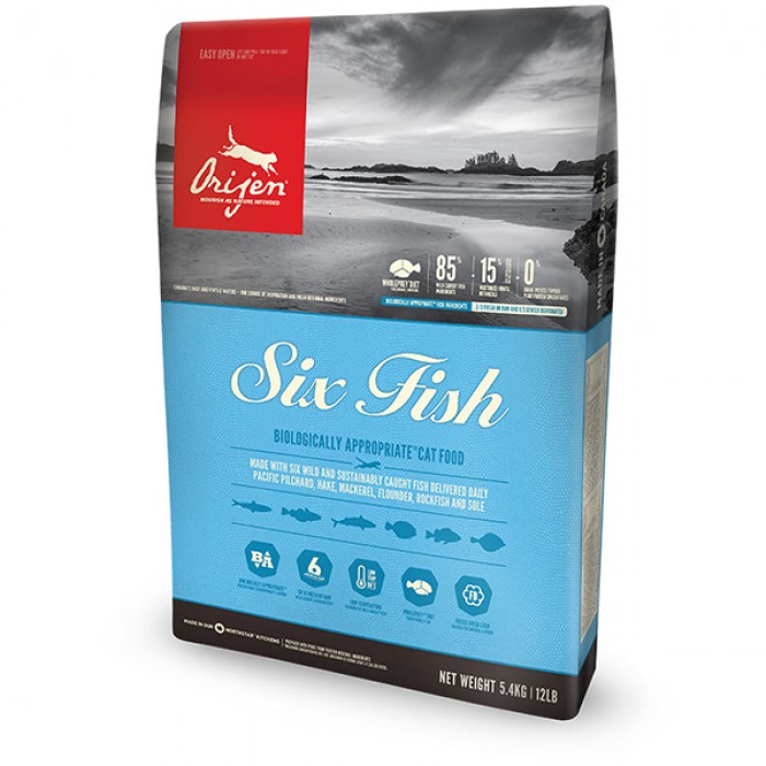 Orijen Six Fish Cat - 6 Balıklı Tahılsız Kedi Maması 1.8kg