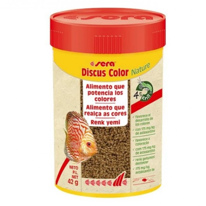 Sera Discus Color Nature Granül Renk Yemi 100 ML