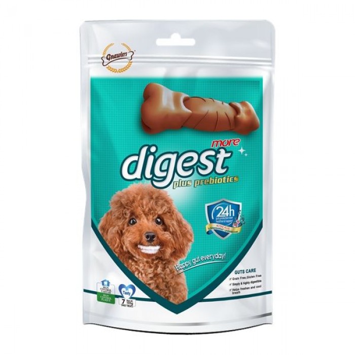 Gnawlers Digest More Dental Prebiyotik Köpek Ödülü 7,5 Cm 7li