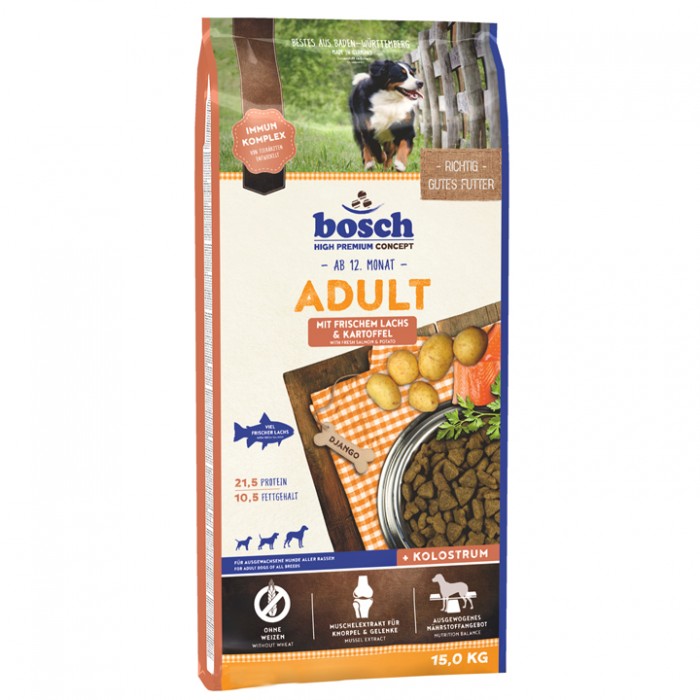 Bosch Taze Somonlu&Kümes Hayvanlı Hassas Ciltler İçin Köpek Maması 15KG