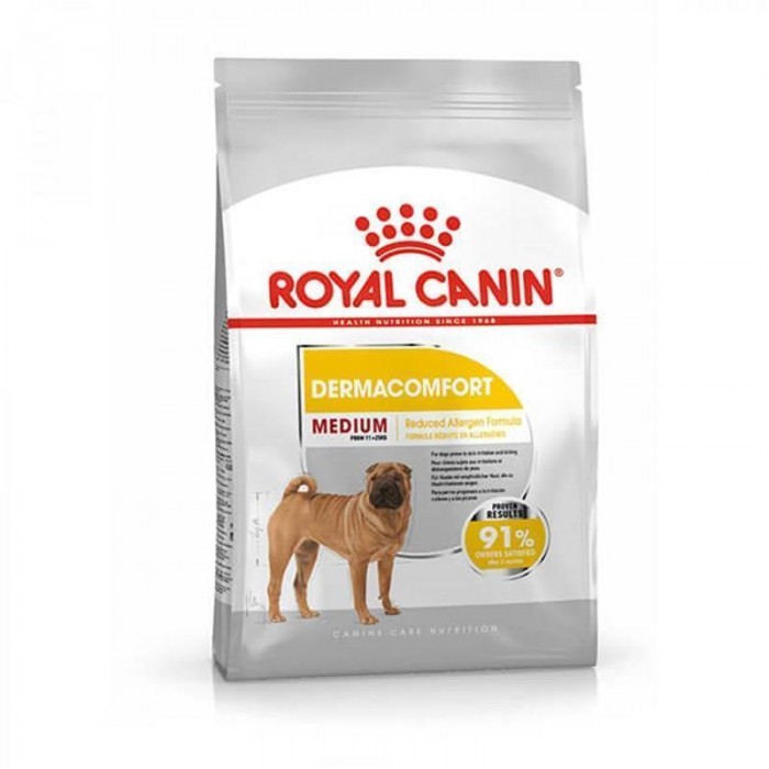 Royal Canin Medium Dermacomfort Deri ve Tüy Sağlığı için Orta Irk Yetişkin Köpek Maması 12KG