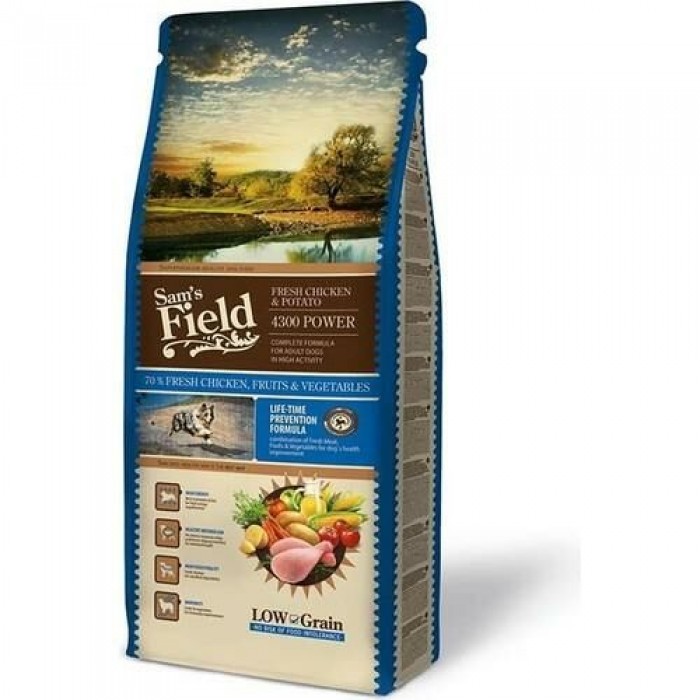 Sam's Field Hypo-Allergenic Tavuklu Patatesli Düşük Tahıllı Yetişkin Köpek Maması 13kg