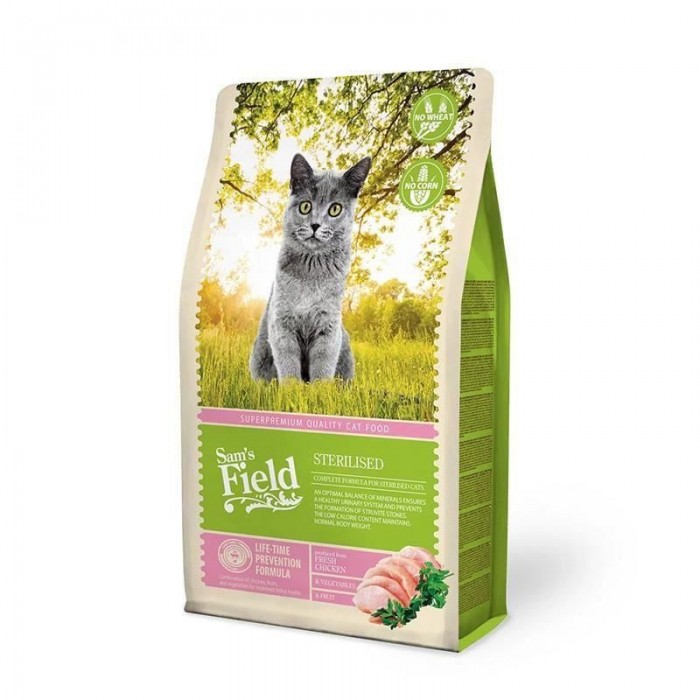 Sam's Field Sterilised Tahılsız Tavuklu Kısırlaştırılmış Kedi Maması 7.5kg