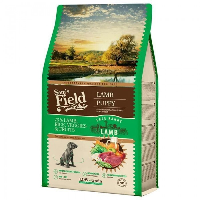 Sam's Field Puppy Hypo-Allergenic Kuzu Etli Düşük Tahıllı Yavru Köpek Maması 2.5kg