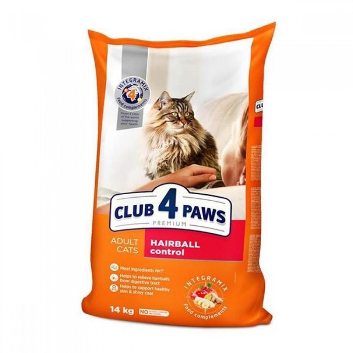 Club4Paws Hairball Control Tavuklu Yetişkin Kedi Maması 14Kg