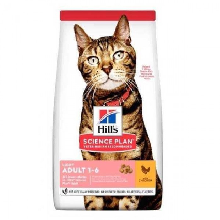 Hill's Light Tavuk Etli Düşük Kalorili Yetişkin Kedi Maması 3KG