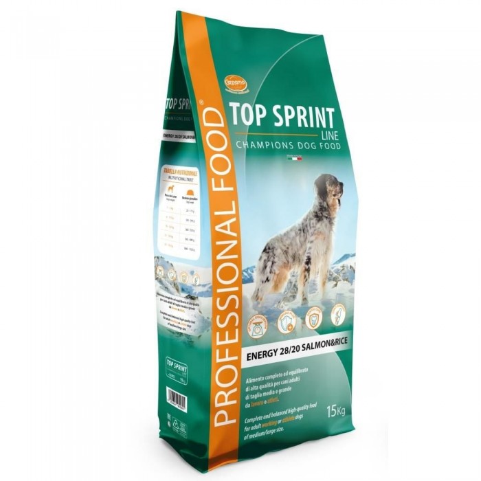 Top Sprint Energy Somonlu Yetişkin Köpek Maması 15 Kg