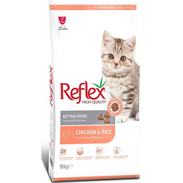 Reflex Kitten Tavuklu ve Pirinçli Yavru Kedi Maması 10 Kg