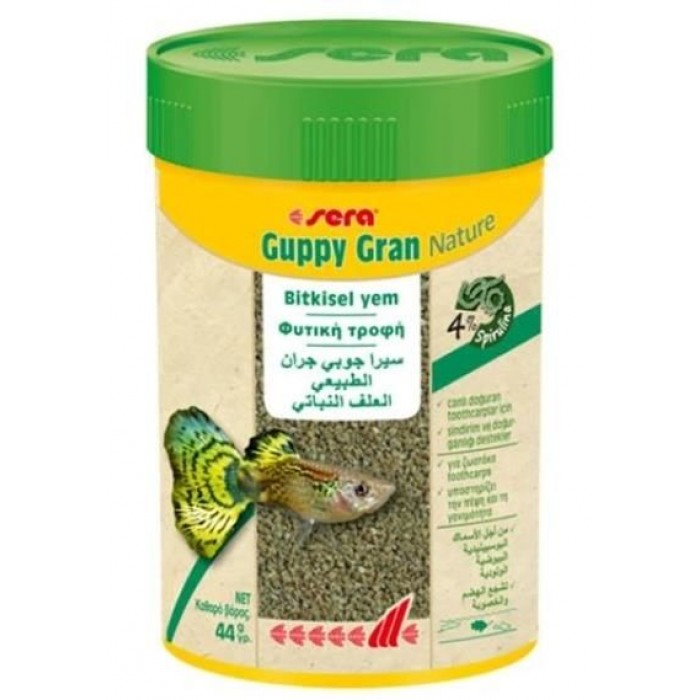 Sera Guppy Gran Nature 100 Ml 44 Gr