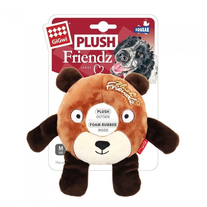 Gigwi Plush Friendz Simit Ayı Oyuncak Sesli Peluş Oyuncak