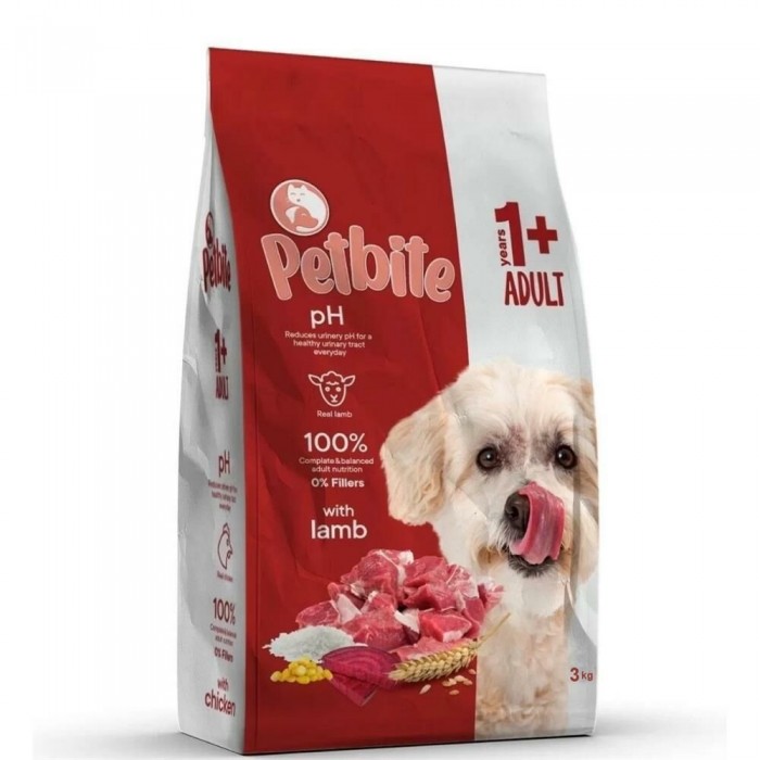 Petbite Yetiskin Kuzulu Köpek Mamasi 3 Kg