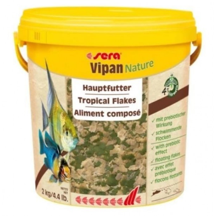 Sera Vipan Nature Large Flakes Kova 2Kg 10Lt