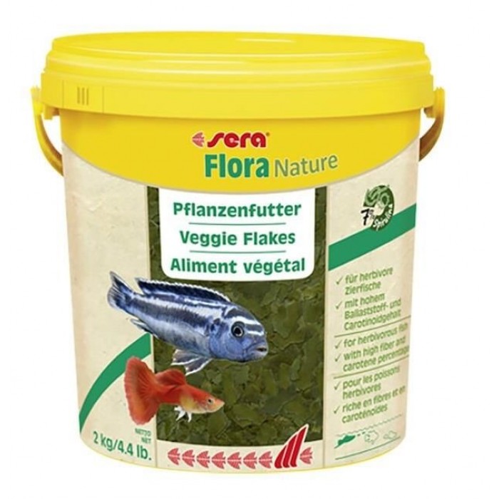 Sera Flora Nature Bitkisel Balık Yemi 10 Lt