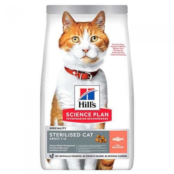 Hills Kısırlaştırılmış Somonlu Kedi Maması 15 kg