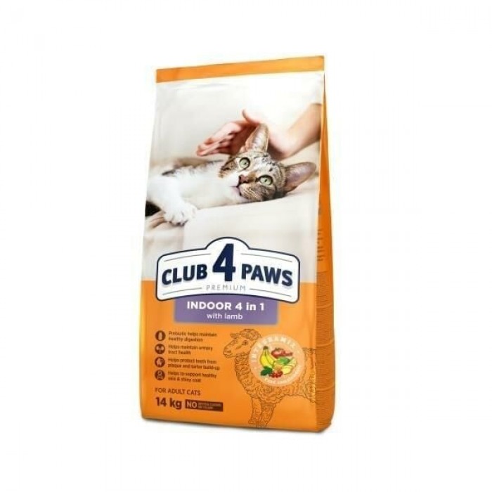 Club4Paws Premium Indoor 4in1 Yetişkin Kedi Maması 14 kg