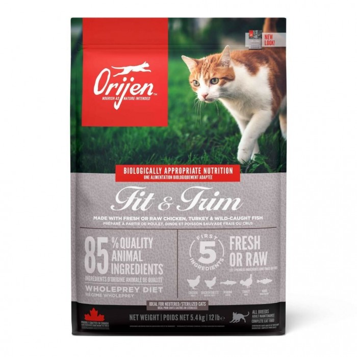 Orijen Fit&Trim Fazla Kilolu Kediler için Light Tahılsız Kedi Maması 5,4 kg