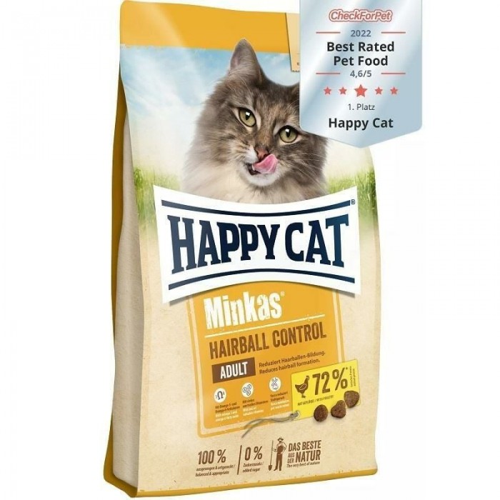 Happy Cat Minkas Hairball Control Tüy Yumagi Önleyici Tavuklu Yetiskin Kedi Mamasi 10 Kg