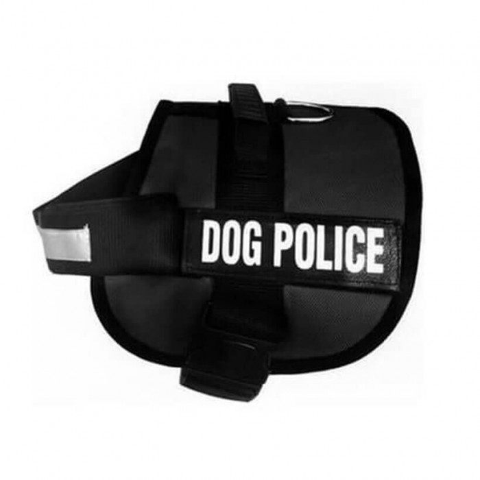 Dog Police Göğüs Tasması Siyah Small