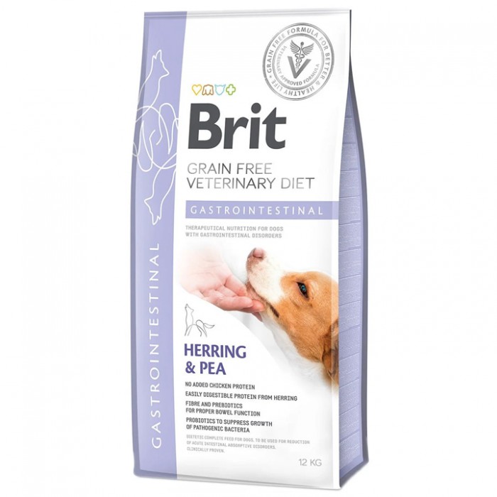 Brit Veterinary Diet GASTROINTESTINAL Sindirim Sistemi İçin Tahılsız Köpek Maması 12KG