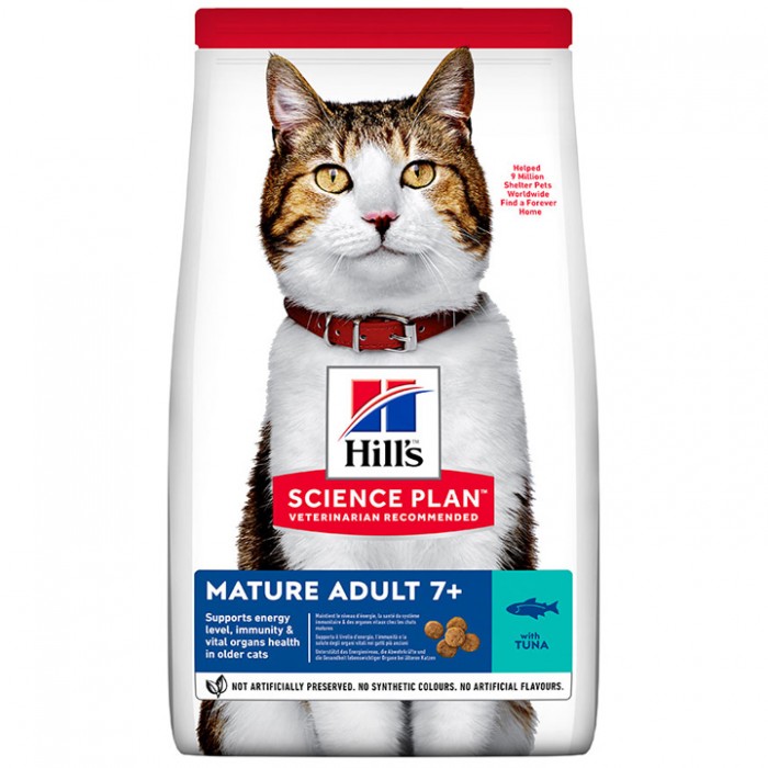 Hill's Science Plan Mature 7+ Ton Balıklı Yaşlı Kedi Maması 1,5KG