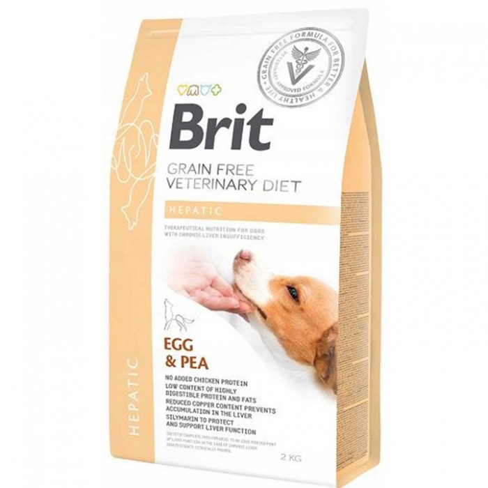 Brit Veterinary Diet HEPATIC Karaciğer Yetmezliği Olan Köpekler İçin Tahılsız Köpek Maması 2KG