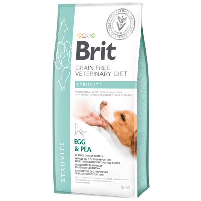 Brit Veterinary Diet STRUVITE Üriner Sistem Sağlığı İçin Tahılsız Köpek Maması 12KG