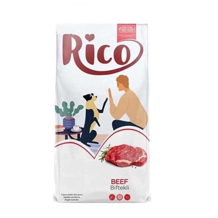 Rico Sığır Etli Yetişkin Köpek Maması 3 KG