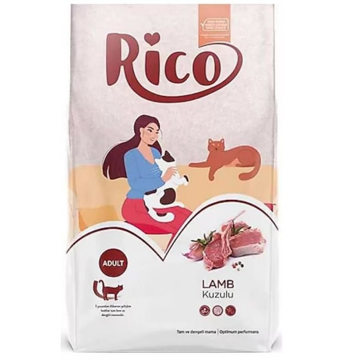 Rico Kuzu Etli Yetişkin Kedi Maması 15 KG