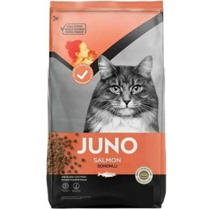 Juno Balıklı Ve Pirinçli Kısırlaştırılmış Kedi Maması 15 KG