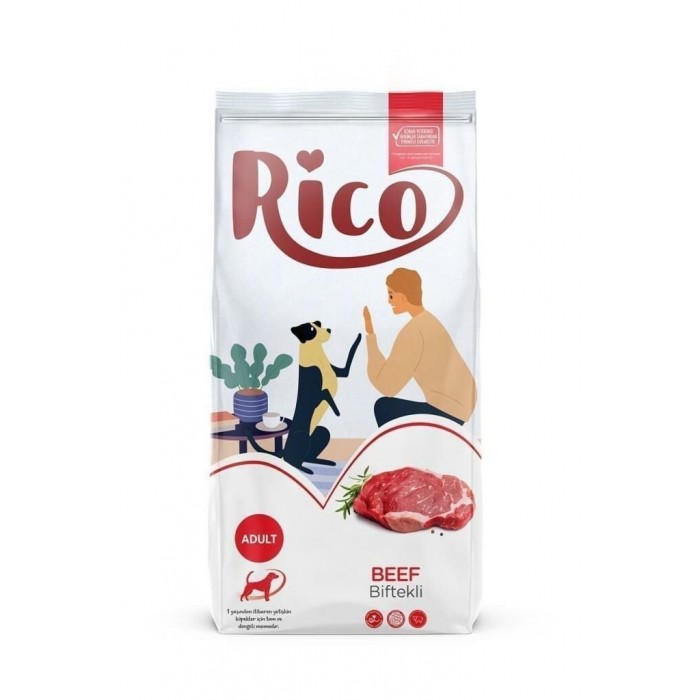 Rico Biftekli Yetişkin Köpek Maması 15 KG