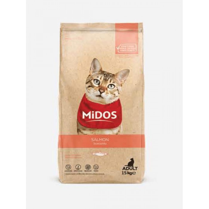 Midos Somonlu Ve Pirinçli Yetişkin Kedi Maması 15 KG