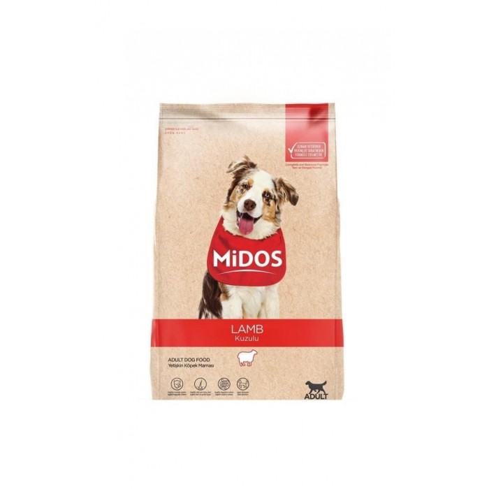 Midos Kuzu Etli Yetişkin Köpek Maması 15 KG