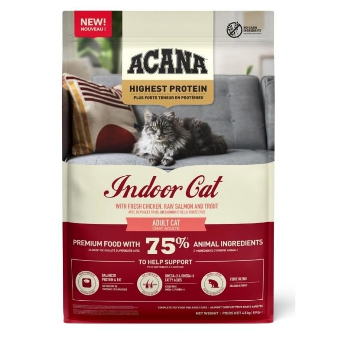 Acana Highest Protein (Yüksek Protein) Indoor Yetişkin Kedi Maması 4,5 kg