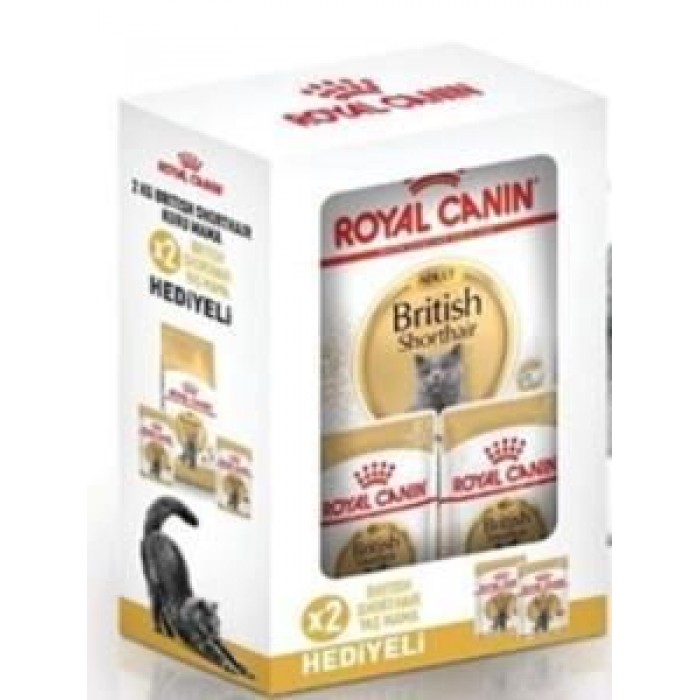 Royal Canin British Bundle Kedi Mamasi 2 Kg + 2 Adet Yas Mama
