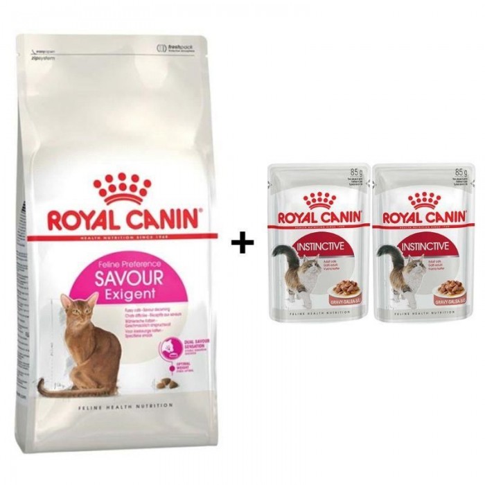 Royal Canin Savour Exigent  Kuru Kedi Maması 2 Kg + 2 Adet Yaş Mama Hediye